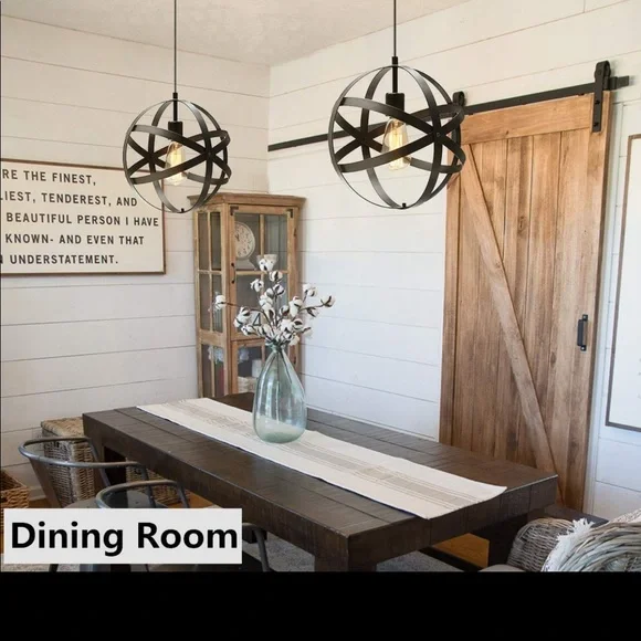 ✨Vintage industrial pendant light set of 2!! ✨ - Picture 3 of 7